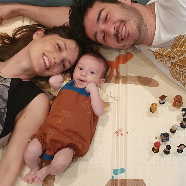 Marcos Veras, Rosanne Mulholland e Davi (Foto: reprodução/Instagram)