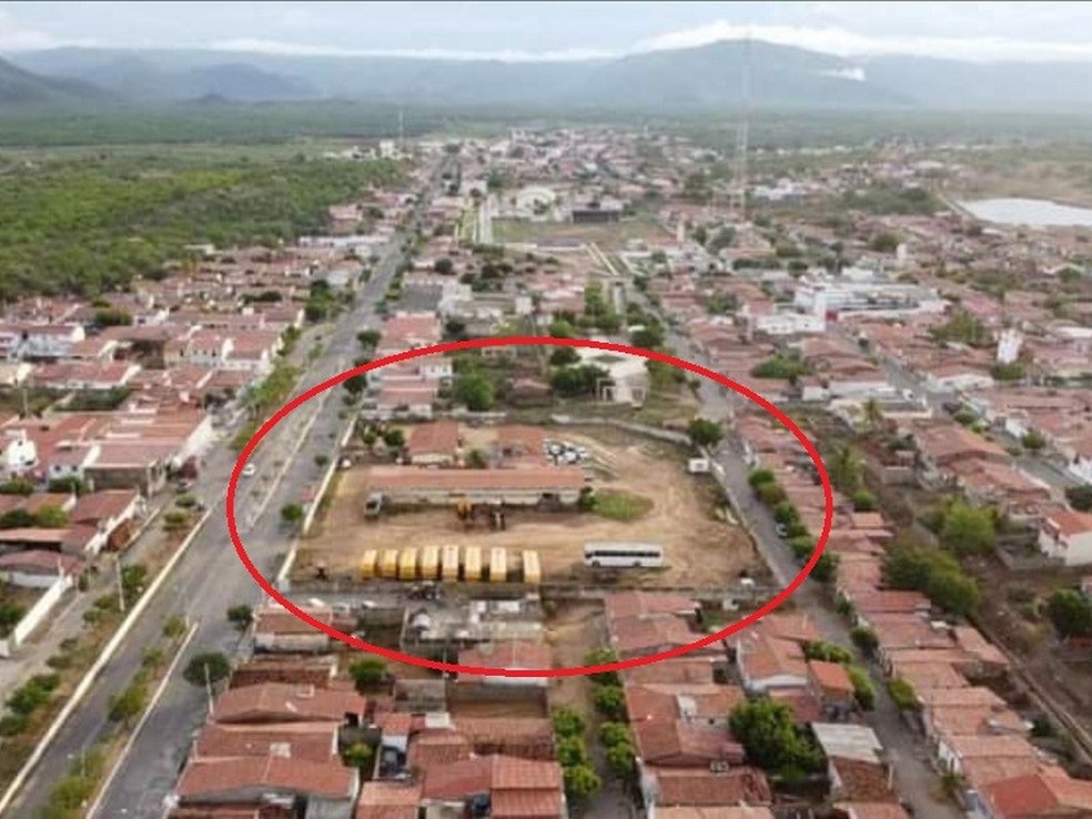 Área onde vai ser construído o IERN de Santana do Matos — Foto: Divulgação
