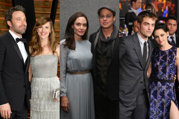 Ben Affleck e Jennifer Garner, Angelina Jolie e Brad Pitt, Robert Pattinson e Kristen Stewart (Foto: Getty Images)