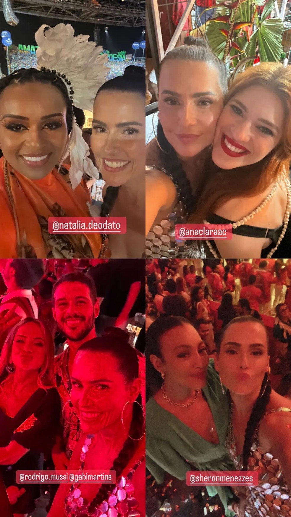 Famosos no Festival de Parintins &mdash; Foto: Reprodu&ccedil;&atilde;o Instagram