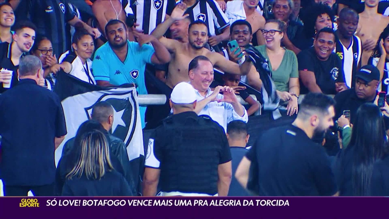 Só love! Botafogo vence mais uma para alegria da torcida