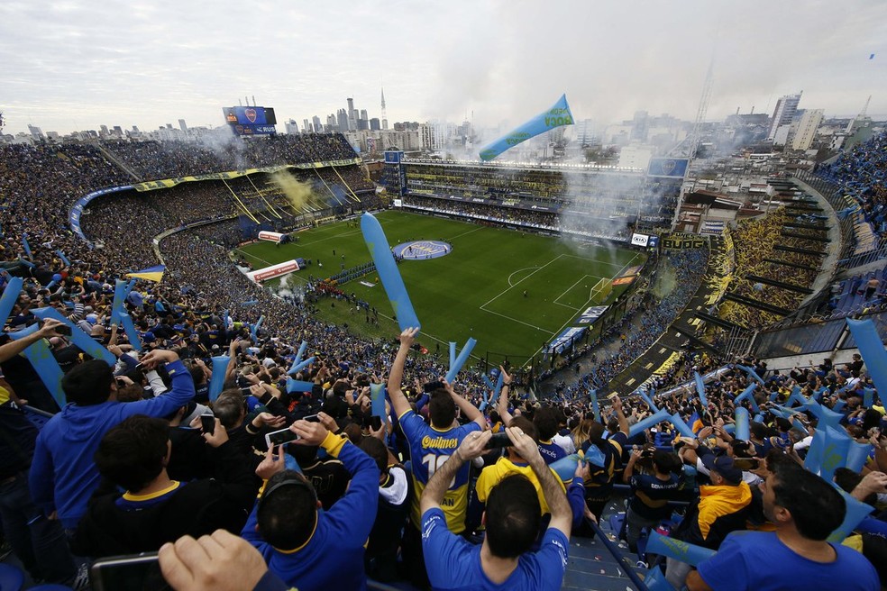 Torcida do Boca Juniors na Bombonera (Foto: Divulgação/Boca Juniors)