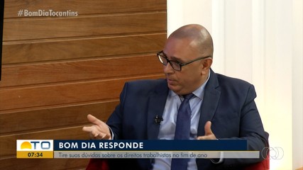 Especialista esclarece dúvidas sobre direitos trabalhista no Bom Dia Responde