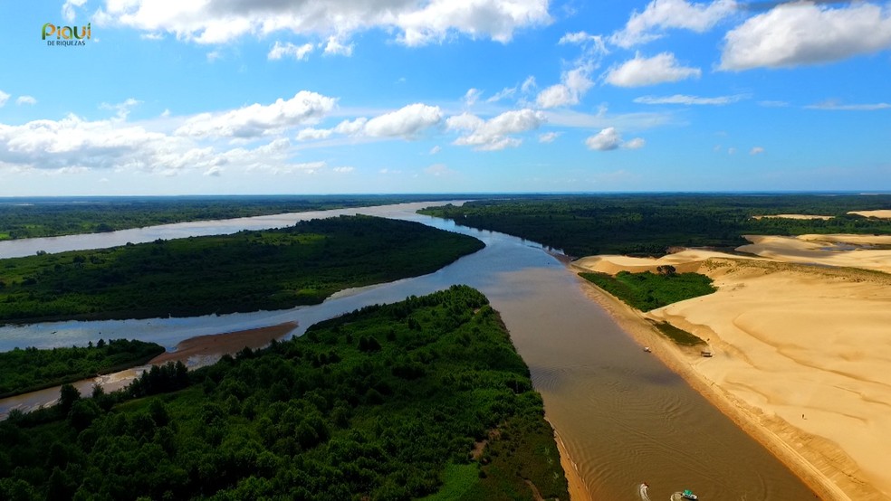 Delta do Parnaíba, o maior das Américas  — Foto: Reprodução/TV Clube