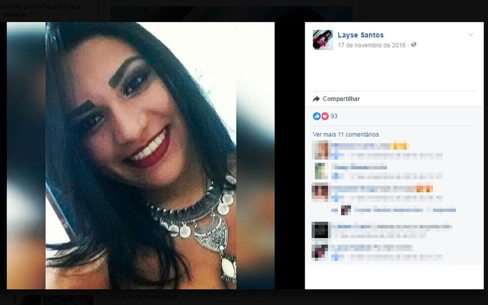 Jovem de 20 anos morreu após ser baleada, em junho deste ano (Foto: Reprodução/ Facebook)