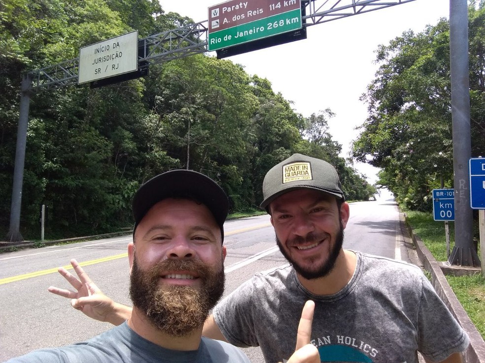 Leonardo Dornelles e o amigo Wagner Kunrath (Foto: Arquivo pessoal)