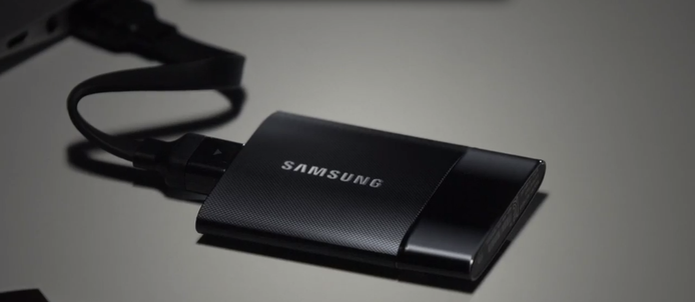 O SSD T1, da Samsung, tem capacidade de 1 TB (Foto: Divulgação/Samsung) (Foto: O SSD T1, da Samsung, tem capacidade de 1 TB (Foto: Divulgação/Samsung))