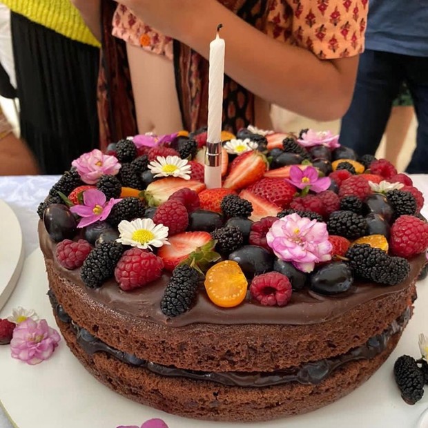 Detalhe do bolo de aniversário de Mariana (Foto: Reprodução/Instagram)