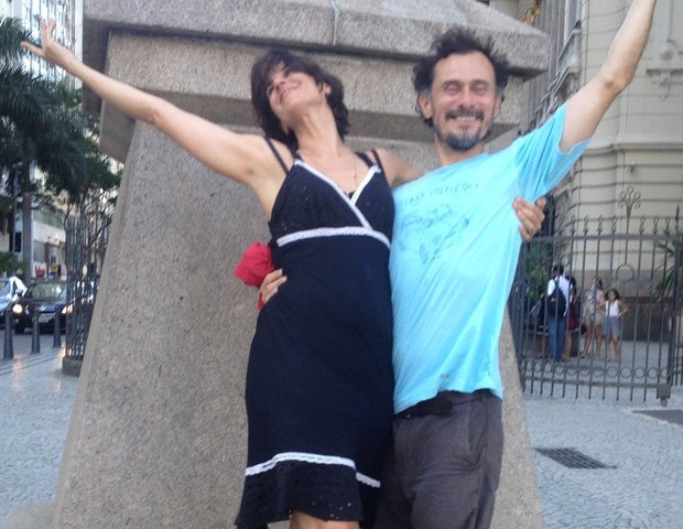 Enrique Diaz e Mariana Lima celebram união (Foto: Reprodução)