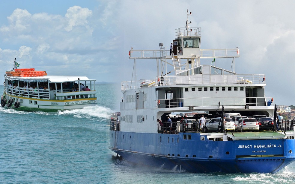 Travessia de ônibus e caminhões no sistema ferry-boat está suspensa temporariamente entre sextas e segundas — Foto: Ulgo Oliveira/Agerba