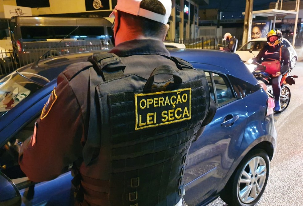 Operação da Lei Seca, em Natal (Arquivo) — Foto: Cedidas / Ascom PM