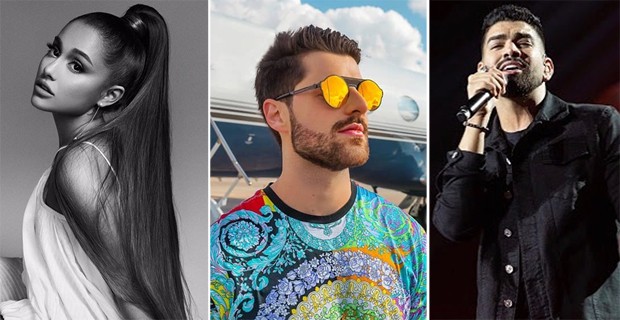  Ariana Grande, Alok e Dilsinho  (Foto: Reprodução/Instagram)