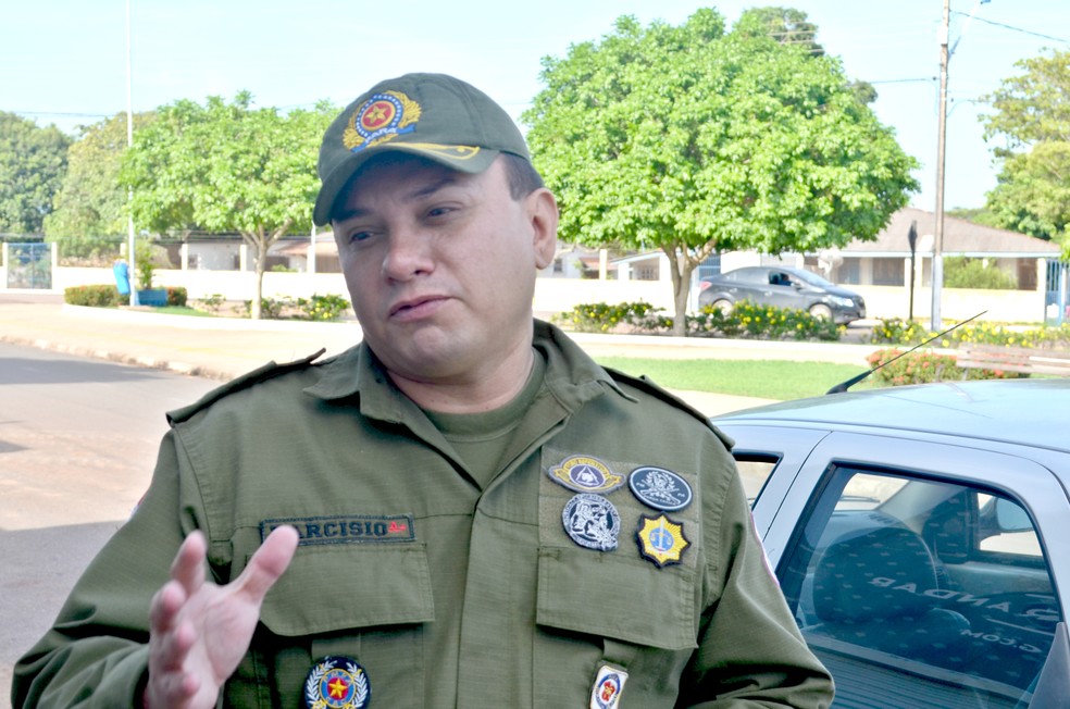 Major Tarcísio Moraes da Costa, comandante do 18º BPM,  (Foto: Fábio Cadete/G1)