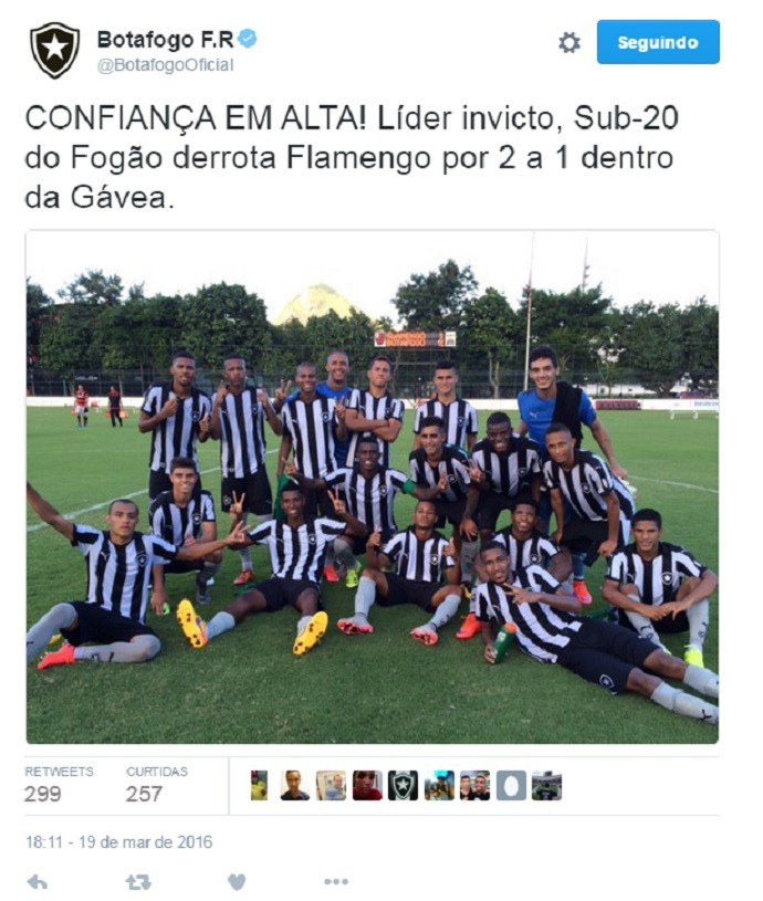 Botafogo, provocação, Flamengo