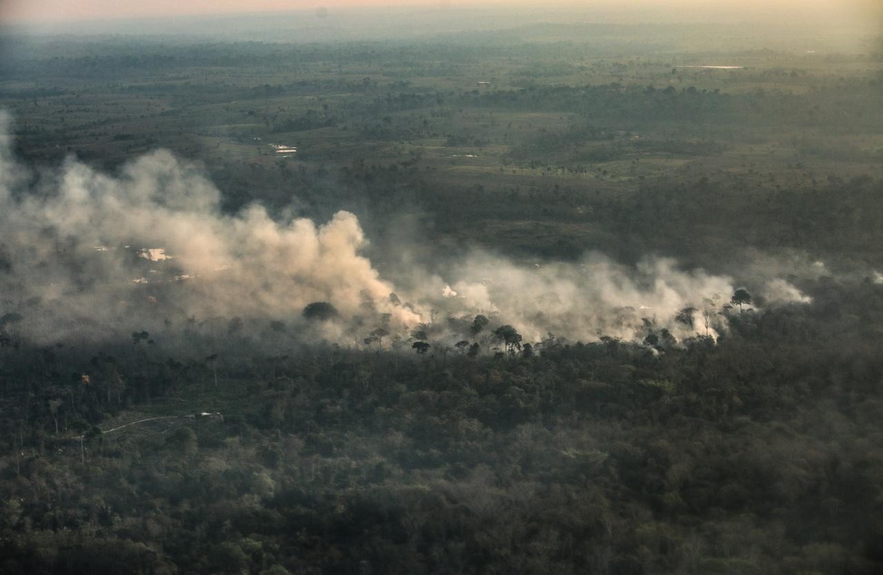 Queimadas perto de Rio Branco, no Acre, em agosto de 2020 (Foto: Sérgio Vale/Amazônia Real)