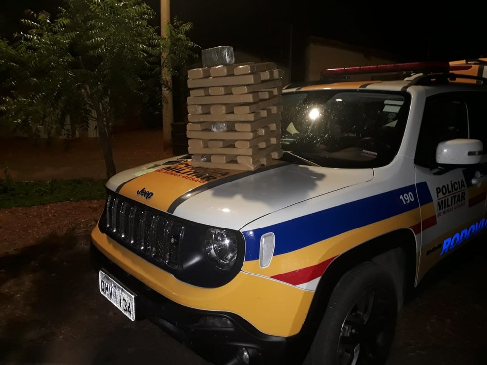 Droga apreendida pela PMRv durante operação. — Foto: Divulgação/Polícia Militar Rodoviária