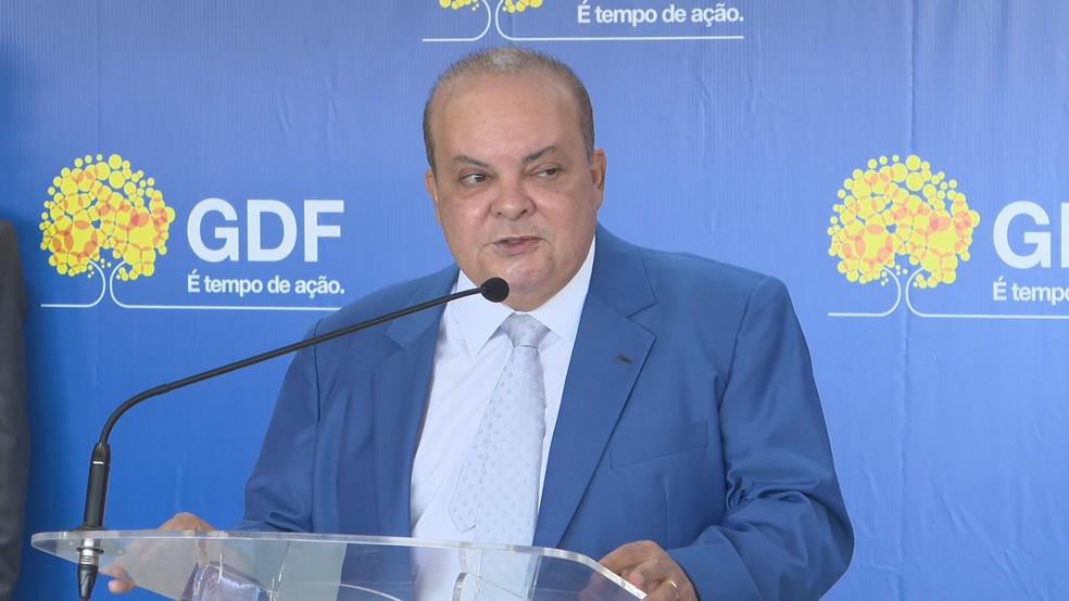 Ibaneis Rocha durante retorno ao GDF — Foto: TV Globo/Reprodução