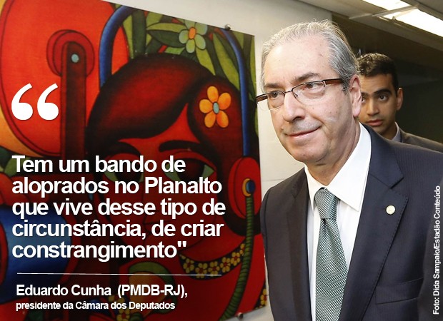 Eduardo Cunha fala sobre &quot;aloprados no Planalto&quot; (Foto: Dida Sampaio/Estadão Conteúdo)