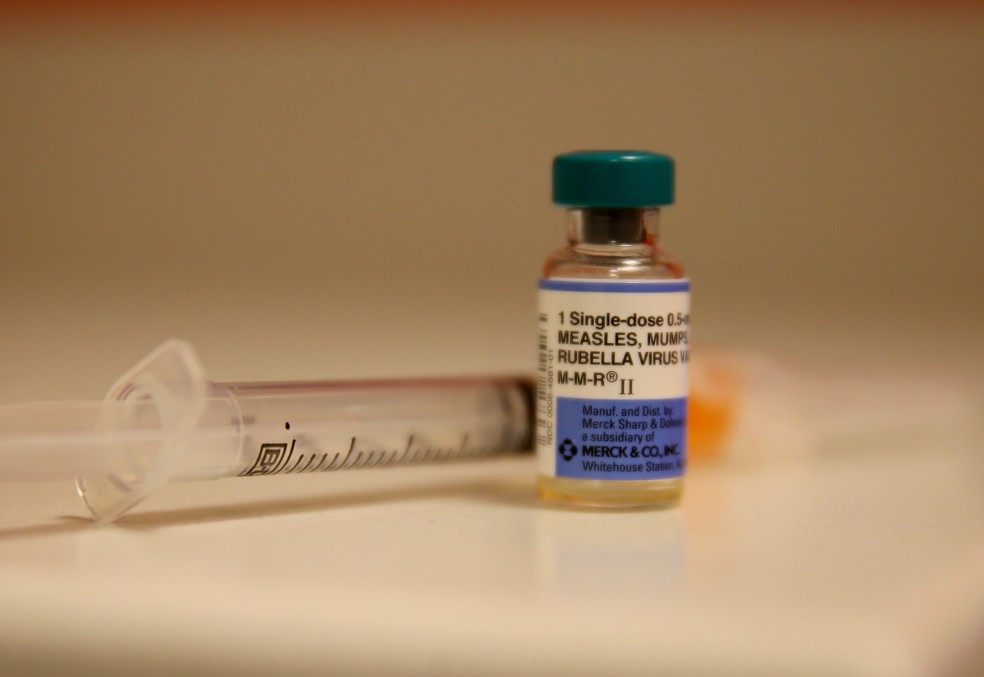 Vacina contra o sarampo distribuÃ­da na FlÃ³rida (Foto: Joe Raedle/Getty Images North America/AFP)