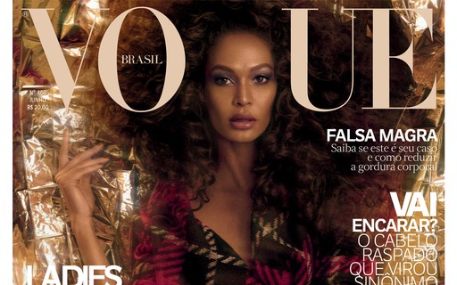 Joan Smalls em dose dupla na edição de junho da Vogue Brasil Vogue news