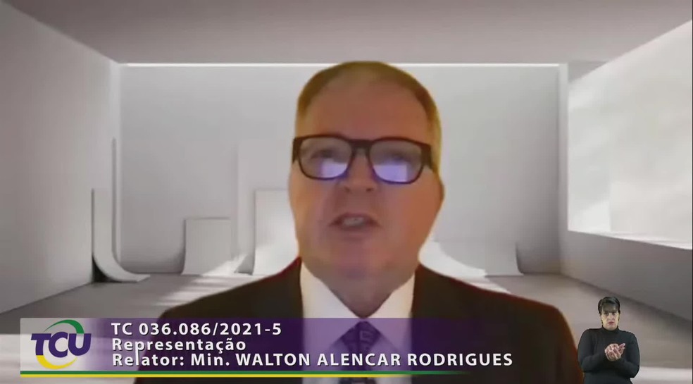 O relator do processo foi o ministro Walton Alencar Rodrigues — Foto: Reprodução/TV Globo