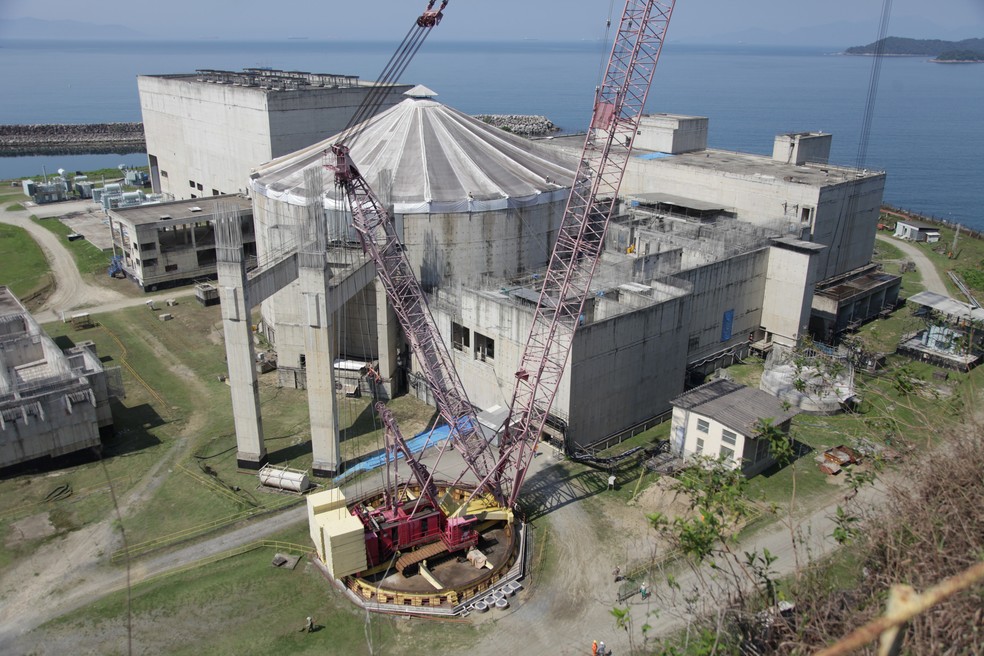 Angra 3 em construção — Foto: Eletronuclear