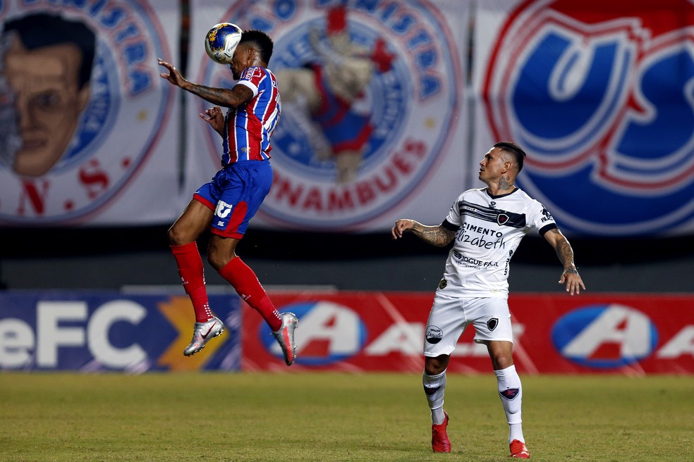 O Botafogo-PB, de Rafael Oliveira, já está desclassificado da Copa do Nordeste — Foto: Felipe Oliveira / E.C. Bahia / Divulgação