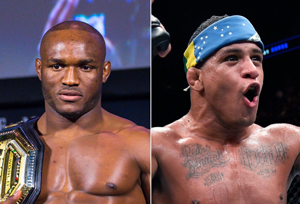 Kamaru Usman x Gilbert Durinho lutarão pelo cinturão peso-meio-médio no UFC 251 na Ilha da Luta — Foto: Infoesporte