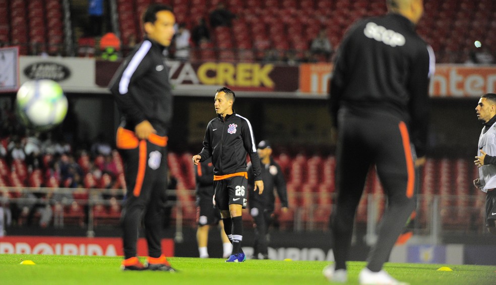 Rodriguinho se despediu do Corinthians no Morumbi (Foto: Marcos Ribolli)