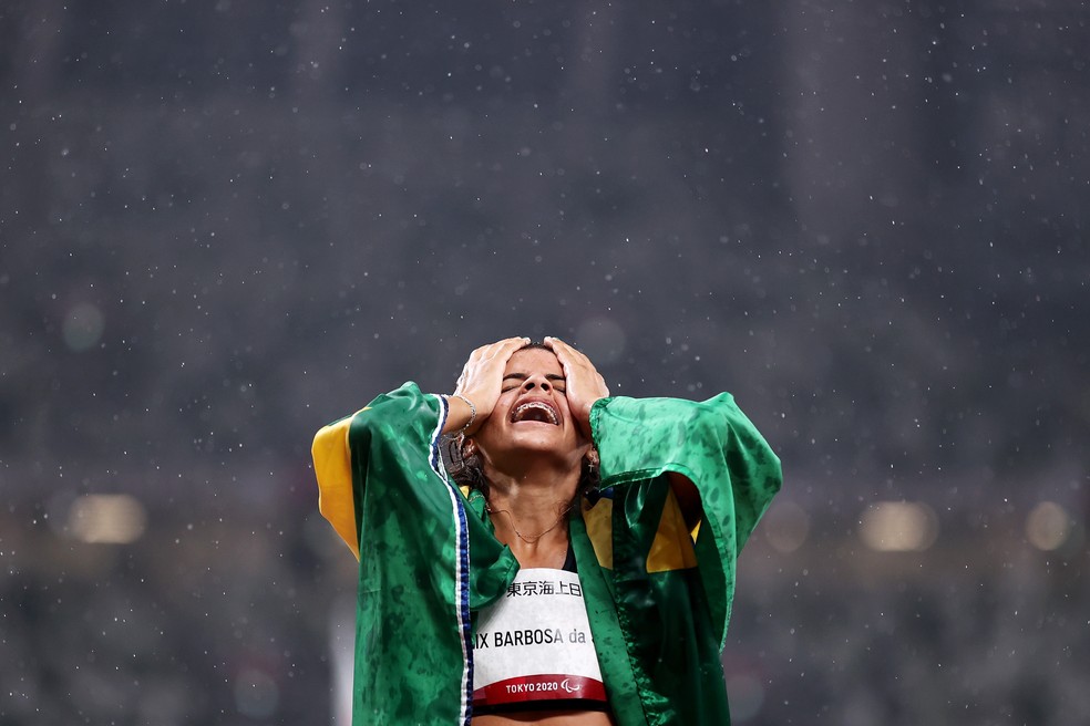 Jardênia Felix é bronze nos 400m T20 nas Paralimpíadas — Foto: Kiyoshi Ota/Getty Images