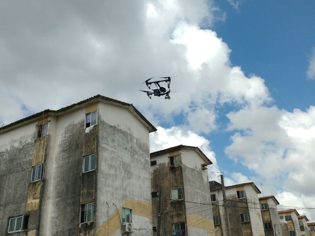 drone curado aedes aegypti (Foto: José Dilermano Wanderley/TV Globo)