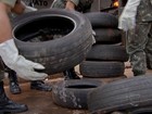 No combate ao Aedes, Exército recolhe pneus e leva para reciclagem