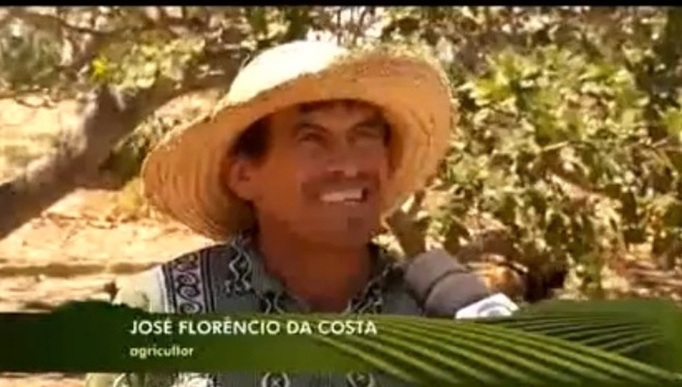 José Florêncio da Costa, em entrevista ao Inter TV Rural em 2016. — Foto: Reprodução