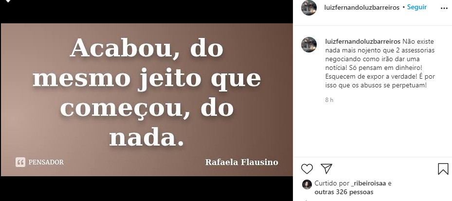 Pai de Duda Reis deixa rede social e faz seu último post: Me sinto  destruído - Revista Marie Claire