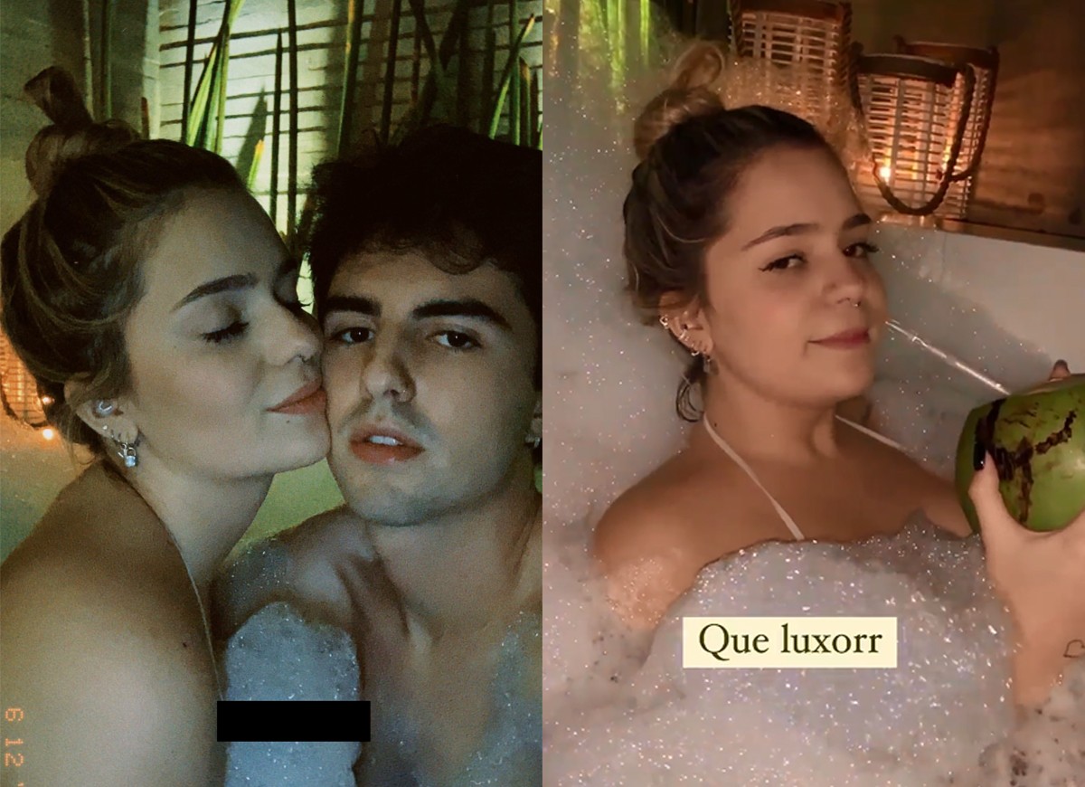 Viih Tube e namorado, Bruno Magri, curtem spa no Dia dos Namorados (Foto: Reprodução/Instagram)