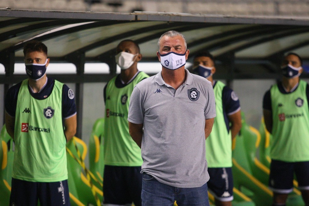 Como vem o Remo pro clássico? Mazola Júnior guarda a formação a "sete chaves". — Foto: Thiago Gomes/O Liberal