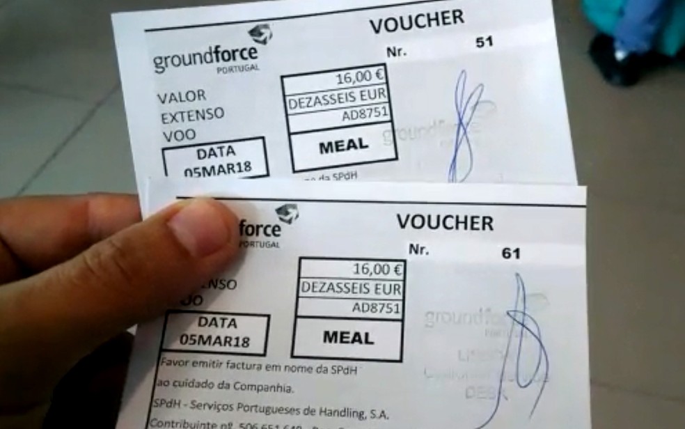 Passageiro de Jaguariúna em Lisboa ganhou voucher de alimentação após decolagem interrompida com destino a Viracopos (Foto: Doriedson do Prado/Arquivo pessoal)