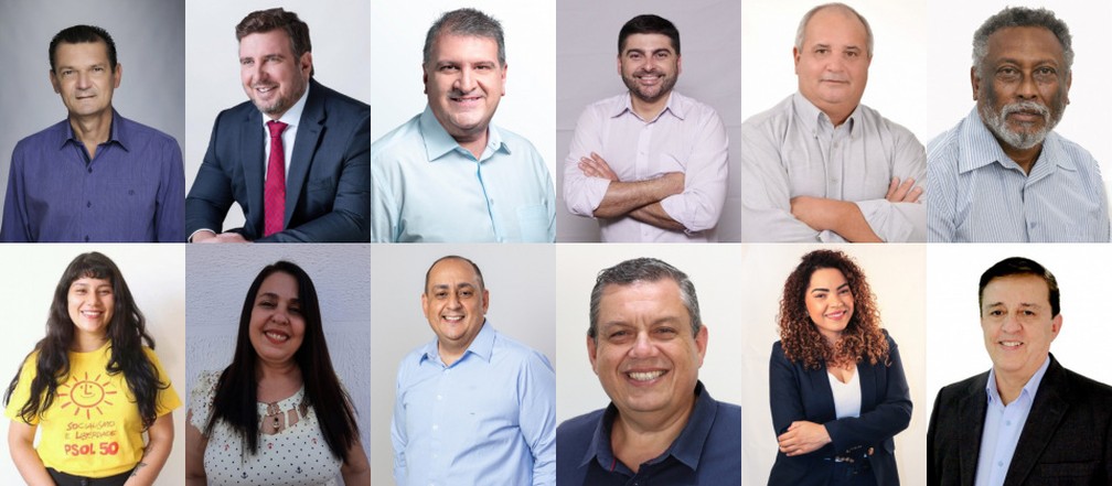 Eleições 2020: candidatos a prefeito de Bauru — Foto: Reprodução 