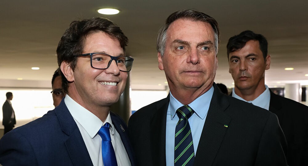Mario Frias e o presidente Jair Bolsonaro