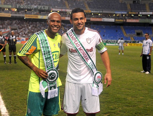 Fred e Marcos Assunção, Fluminense x Palmeiras (Foto: Andr Durão / Globoesporte.com)
