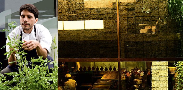 Restaurante Central, em Lima, do chef Virgilio Martinez (ao lado). Em junho, ele inaugura um restaurante laboratório em Cusco, no Hotel Palacio Nazarenas (Foto: Fernando Louza)