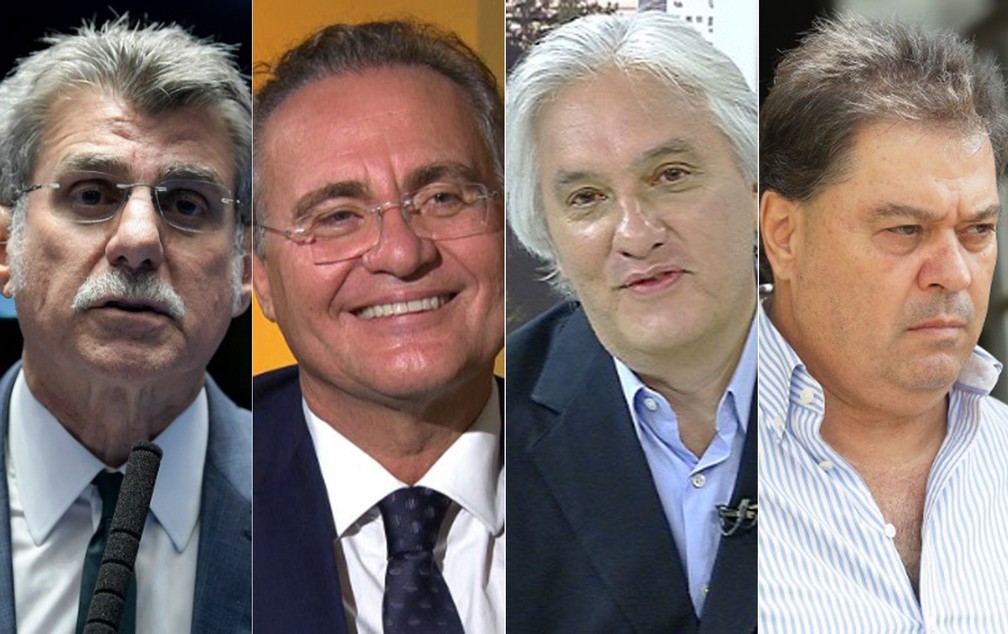 Lava Jato identificou quatro dos cinco polÃ­ticos que receberam propina da Odebrecht por projeto no Senado: Romero JucÃ¡, Renan Calheiros, DelcÃ­dio do Amaral e Gim Argello â€” Foto: Pedro FranÃ§a, Leandro Abreu e Giuliano Gomes / AgÃªncia Senado, G1 MS, PR Press e GloboNews