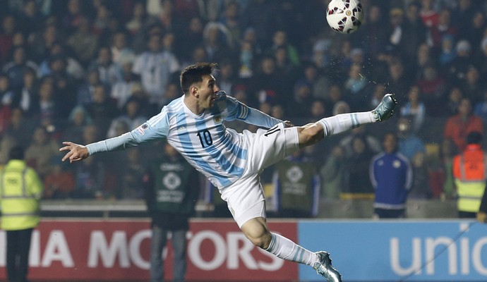 Messi Argentina x Paraguai Copa América (Foto: AP)