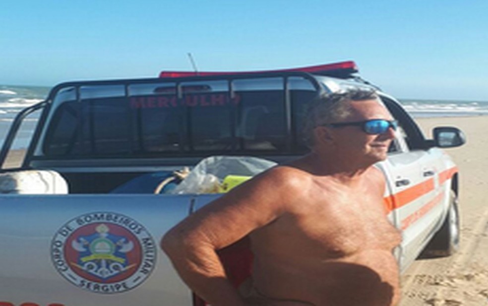 Italiano escapou do acidente sem ferimentos (Foto: Ana Fontes/TV Sergipe)