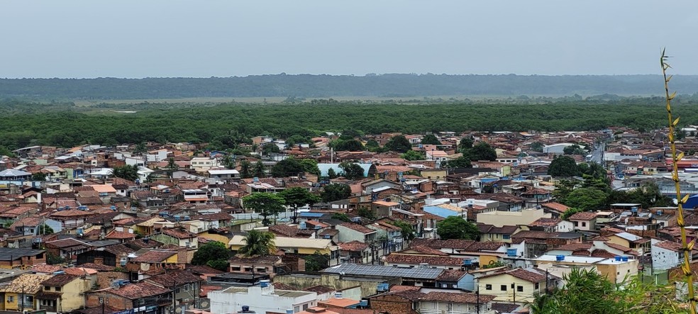 Céu carregado em Porto Seguro, Bahia — Foto: Éric Luís Carvalho/g1