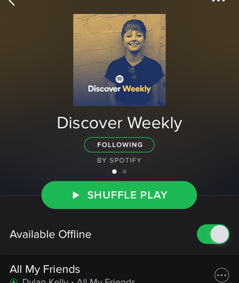 Discover Weekly, do Spotify, nos smartphones (Foto: Dilvulgação/Spotify)