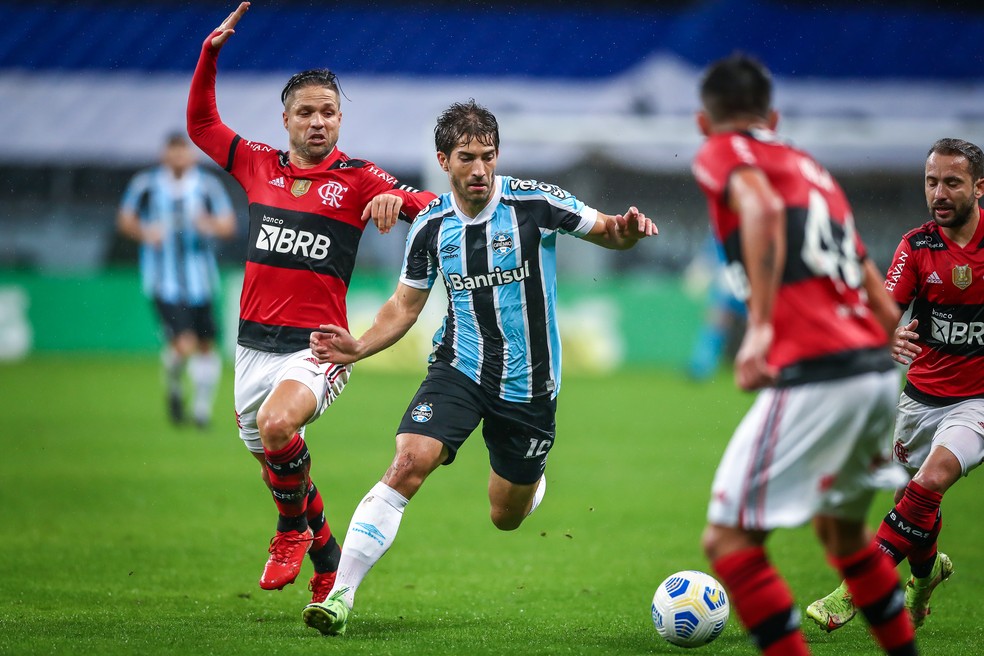 Flamengo e Gr�mio se enfrentam na pr�xima quarta-feira � Foto: Lucas Uebel/Gr�mio