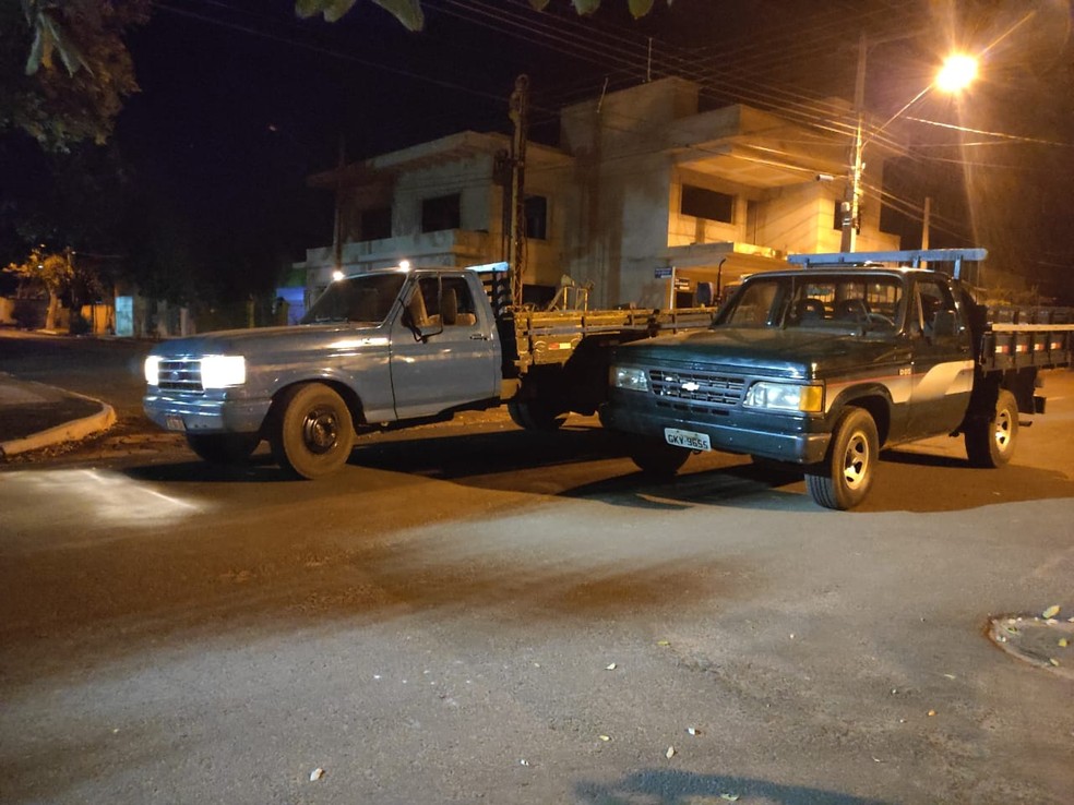 Veículos recuperados pela Polícia Civil em MS — Foto: Polícia Civil/Reprodução