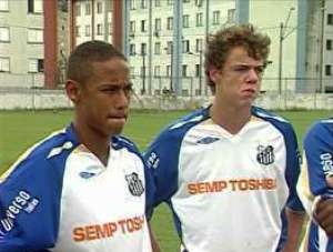 Neymar e Geovane (Foto: Reprodução / TV Tribuna) Neymar e Geovane (Foto: Reprodução / TV Tribuna)