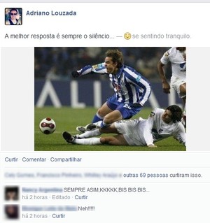 Após deixar o Rio Branco, Adriano Louzada desabafa em ede social (Foto: Reprodução/Facebook)